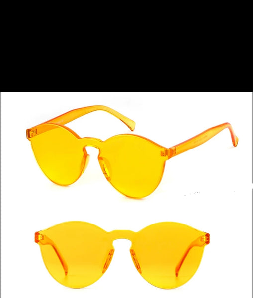 Fashion Sunglasses- Transparent Yellow