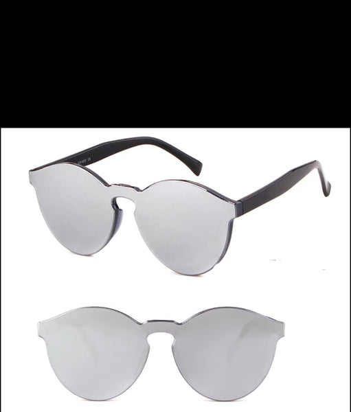 Fashion Sunglasses- Pink/Silver Solid