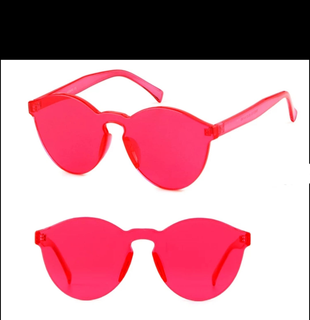 Fashion Sunglasses- Transparent Purple