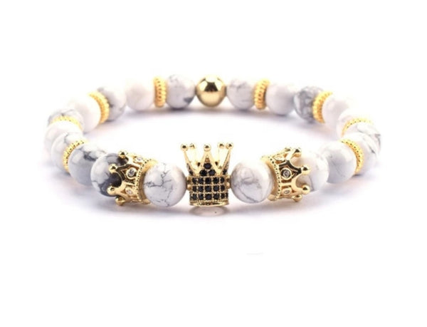 Crown Beaded Bracelet